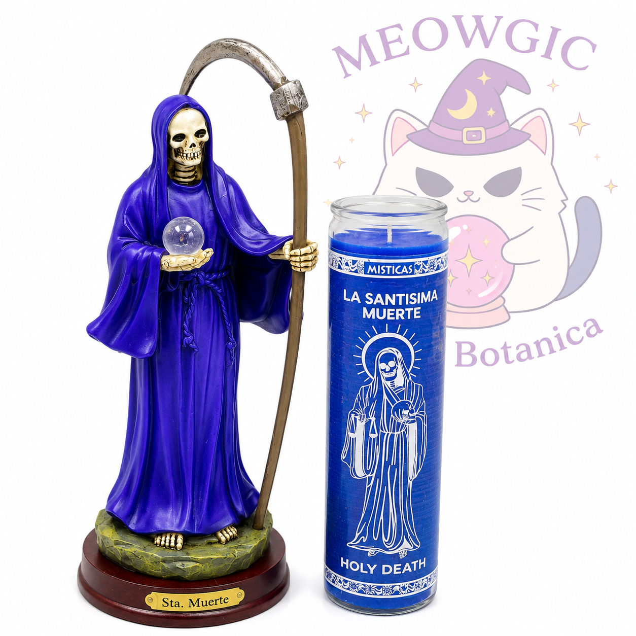 💙Santa Muerte (15 inches)*Prepared*