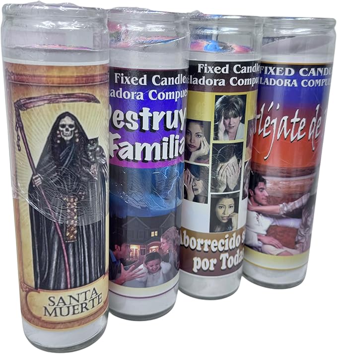 (2) "Esoteric Candle Set "Vengeance & Protection" | Set de Veladoras Esotéricas "Venganza y Protección"