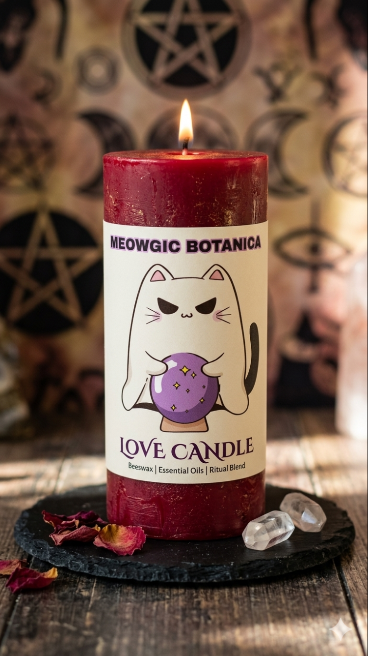 "❤️ Red Candle — BASIC (size: 3"by 6" ) "❤️ Vela Roja — BASICA "