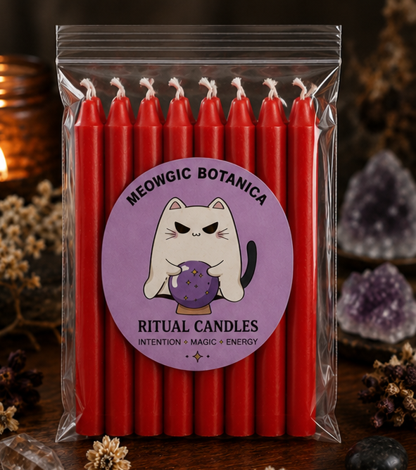 "❤️ Pack of 16 Red Soy Ritual Candles — Passion, Power & Bold Energy" "❤️ Paquete de 16 Velas Rituales Rojas de Soya — Pasión, Poder y Energía Intensa"