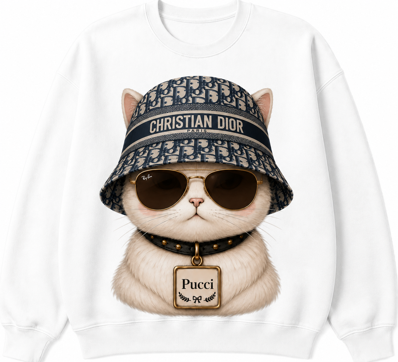 ✨Pucci in Luxe Fashion Crewneck SweatshirtMeet Pucci, Dolores the mascot’s cousin.✨