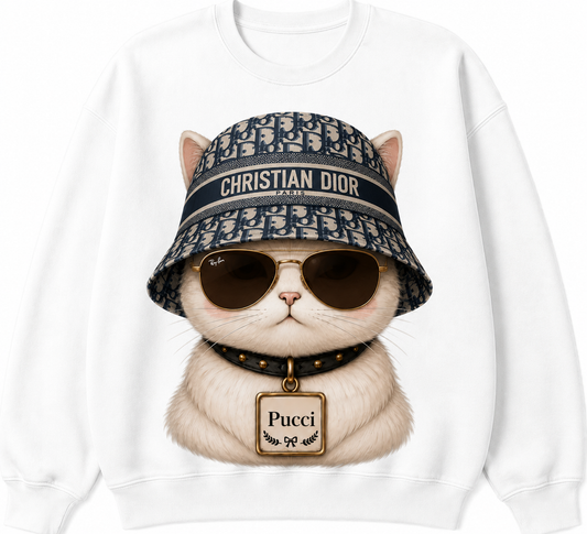 ✨Pucci in Luxe Fashion Crewneck SweatshirtMeet Pucci, Dolores the mascot’s cousin.✨