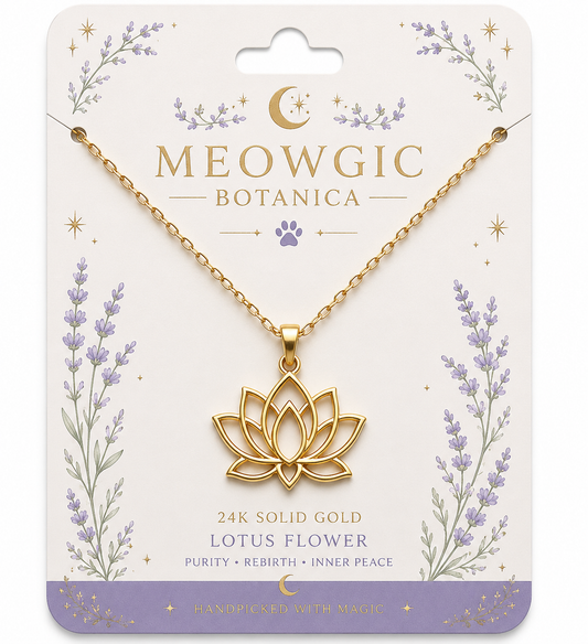 24k Solid Gold Lotus Flower(1.6g)