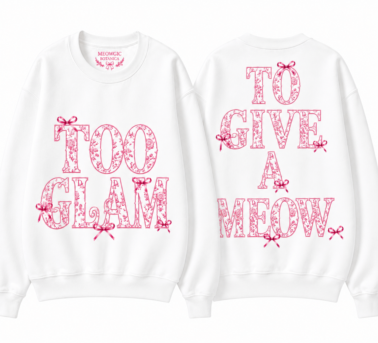 ✨ TOO GLAM TO GIVE A MEOW. ✨🎀Serving coquette elegance with a playful twist. 🎀✨