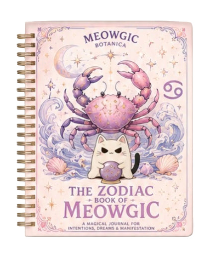 The Zodiac Book of Meowgic Horoscope Planner & Manifestation Journal (250pages) /  El Cuaderno De Horoscopos y Calendario Para Agendar Tus Planes y Manifestar De (250 Paginas).