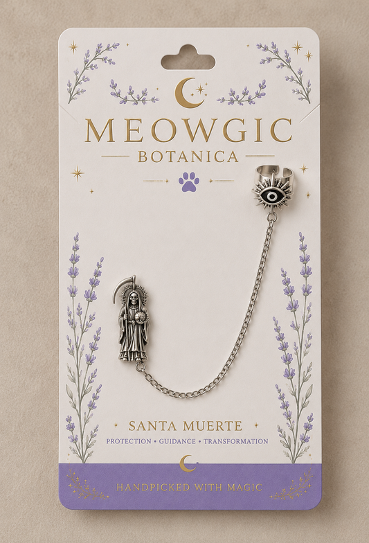 La Santa Muerte Ear Cuff — Sterling Silver 925