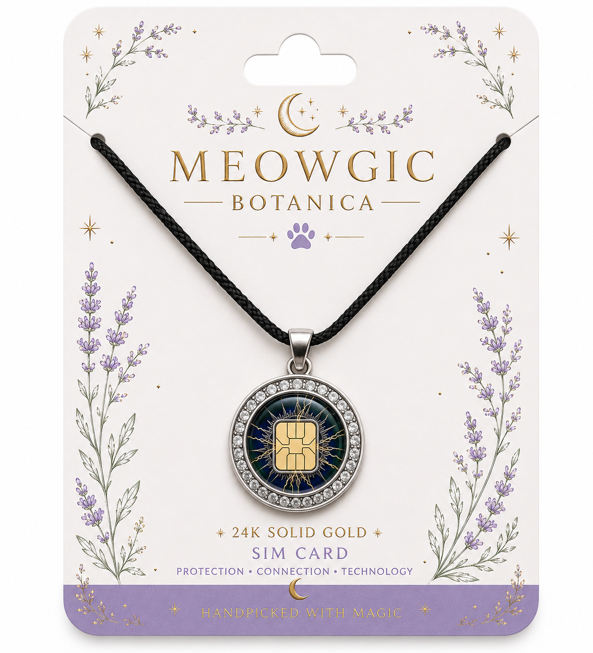 Moon Phase Quantum Talisman - Men's 22"