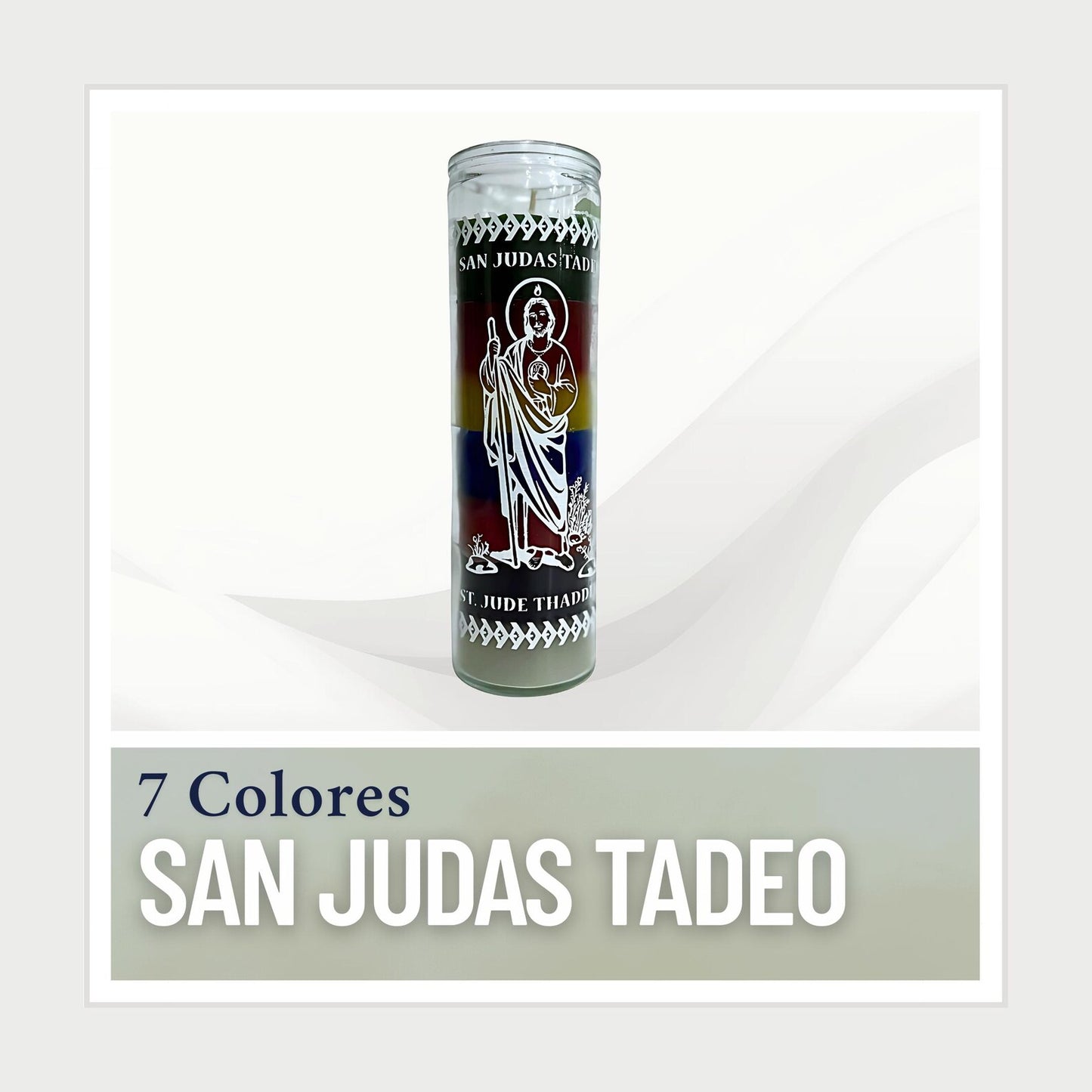 (2)  "JUSTICE CANDLE" "JUSTICIA CON SAN JUDAS 7 COLORES"