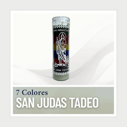 (2)  "JUSTICE CANDLE" "JUSTICIA CON SAN JUDAS 7 COLORES"