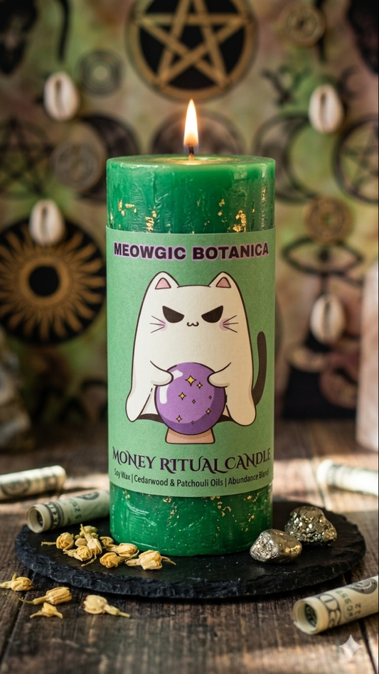 "DRESSED & RITUALIZED 💚 Green Candle — Money, Luck &amp; Abundance Energy"" VELON PREPARADO💚 Vela Verde — Dinero, Suerte y Energía de Abundancia"   " "