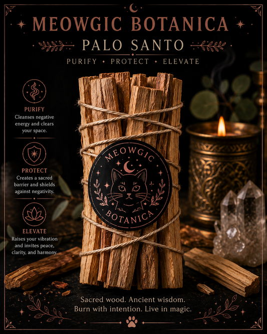 "🌿 palo santo — cleanse, reset &amp; raise the vibes ✨"