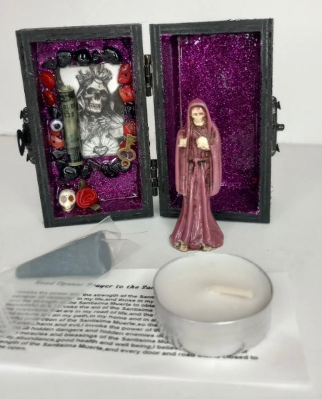 "Pink Santa Muerte Curated Box 💗💀"  "Caja Curada de Santa Muerte Rosa 💗💀"